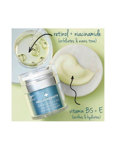 Sérum creme com retinol puro, reafirmante e hidratante para peles sensíveis