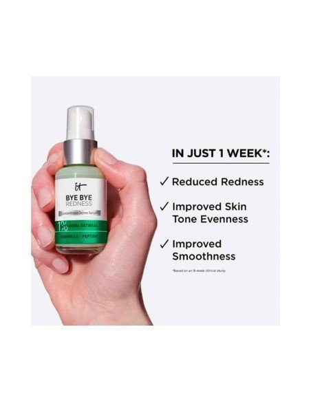 Bye Bye Redness Serum: beruhigt empfindliche Haut und reduziert Rötungen sofort mit klinischer Wirksamkeit