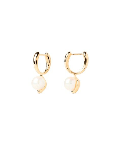 La Perla PDPAOLA Pearl Hoop Earrings: Zeitlose Eleganz aus recyceltem Silber mit Perle