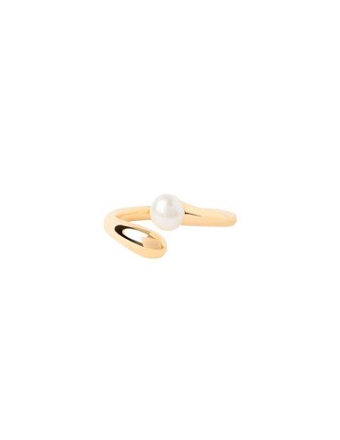 Anillo La Perla de PDPAOLA: elegancia y sostenibilidad en plata reciclada y oro 18k
