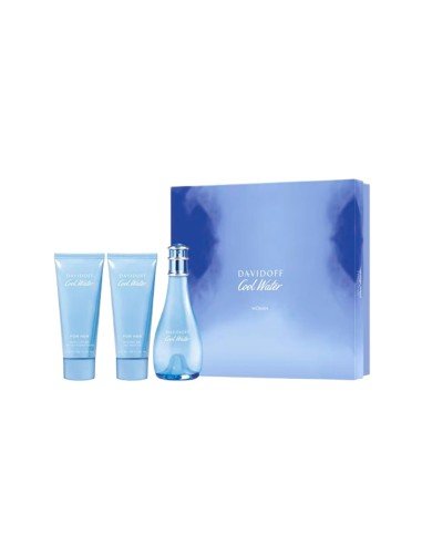 Conjunto Cool Water Woman de Davidoff: frescura aquática e floral para todos os dias