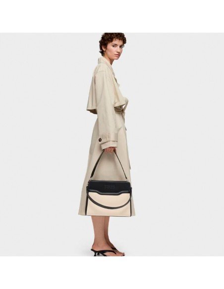 Saco de lona Audree preto médio Tous Shopper: elegância moderna e funcionalidade