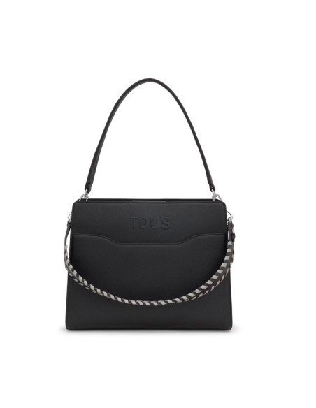 Tous Shopper Audree Saffiano nero: eleganza e funzionalità per ogni occasione.