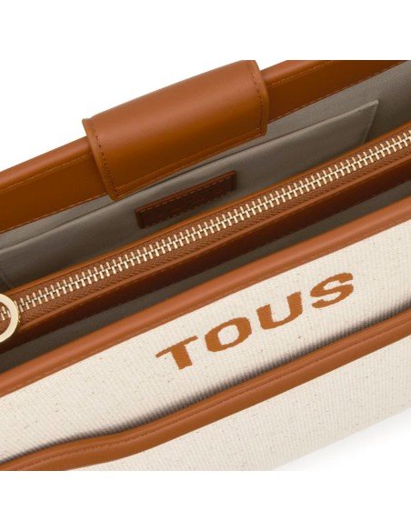 Tous Shopper Audree Canvas camel - Eleganza e funzionalità in ogni dettaglio