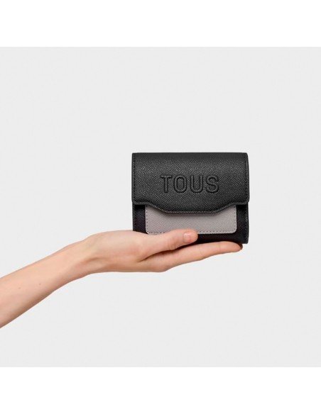Tous Audree Saffiano black and grey wallet: elegance and functionality in your everyday life