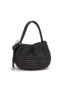 Tous Daisy sac bowler en raphia noir TOUS 2