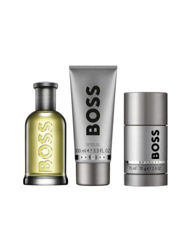 Set Hugo Boss VI Eau de Toilette: perfume, gel y desodorante para el hombre elegante.