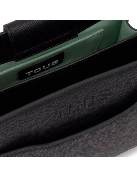 Tous Shopper small black Audree Saffiano: elegance and functionality for any occasion