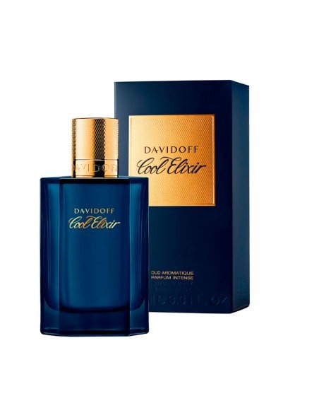 Davidoff Cool Elixir: fragranza maschile moderna ed elegante con note di oud e lavandino.