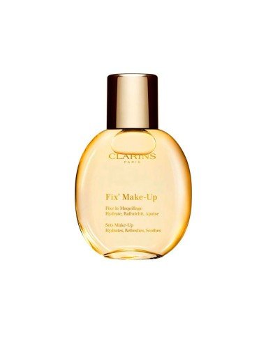 Clarins Fix Make Up Gold Make-up-Fixierer: Frische, Glanz und natürliche Pflege.