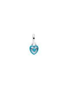 Bezaubernder Pandora-Charm: Mini-Türkisherz-Anhänger aus Sterlingsilber 2