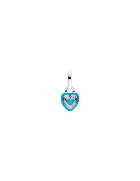 Bezaubernder Pandora-Charm: Mini-Türkisherz-Anhänger aus Sterlingsilber