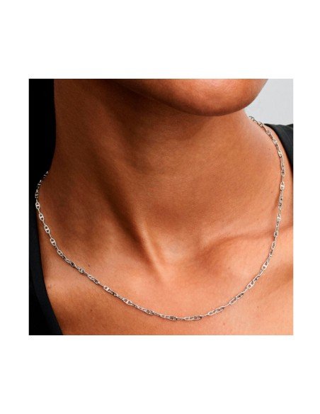 Zeitlose Eleganz: Pandora Silber-Anker-Halskette in anspruchsvollem, vielseitigem Design
