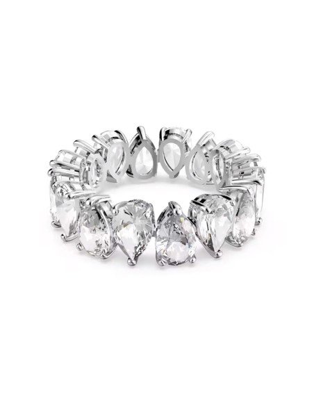 Vittore Swarovski Ring: Eleganz und Brillanz im Birnenschliff, weiß und rhodiniert