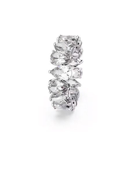 Vittore Swarovski ring: Elegance and brilliance in pear-cut, white and rhodium plated