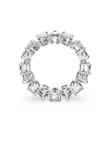 Vittore Swarovski Ring: Eleganz und Brillanz im Birnenschliff, weiß und rhodiniert