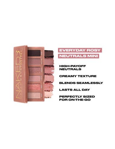 Urban Decay Mini Palette Naked3: tons rosa e versatilidade para um look profissional
