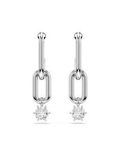 Constella Swarovski Ohrringe: Eleganz und Funkeln in rhodinierter Ausführung, weiße Kristalle
