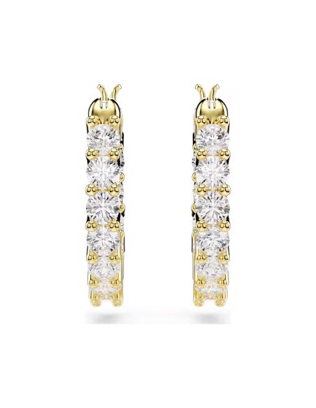 Boucles d'oreilles Swarovski Matrix Vittore - élégance intemporelle avec zircon blanc