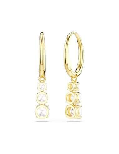 Orecchini Swarovski Stilla Attract: eleganza in cerchio placcato oro e cristalli bianchi