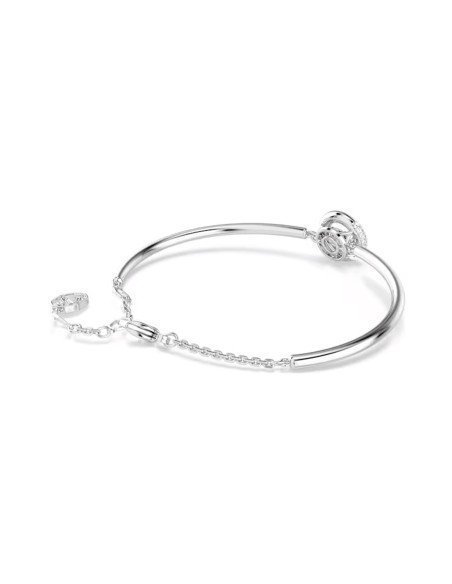 Swarovski Dextera bracelet white, elegant rhodium-plated for special occasions