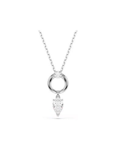 Pendentif Mesmera de Swarovski en forme de poire en blanc, élégance et sophistication garanties