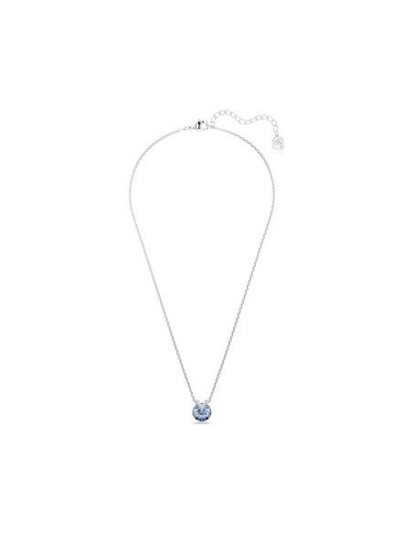 Colgante Swarovski Bella V: sofisticación en azul y rodio, lujo y durabilidad garantizada.