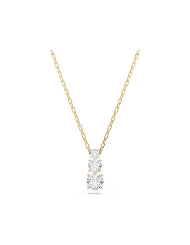 Pendente Stilla Attract Swarovski: eleganza quotidiana in bianco e oro