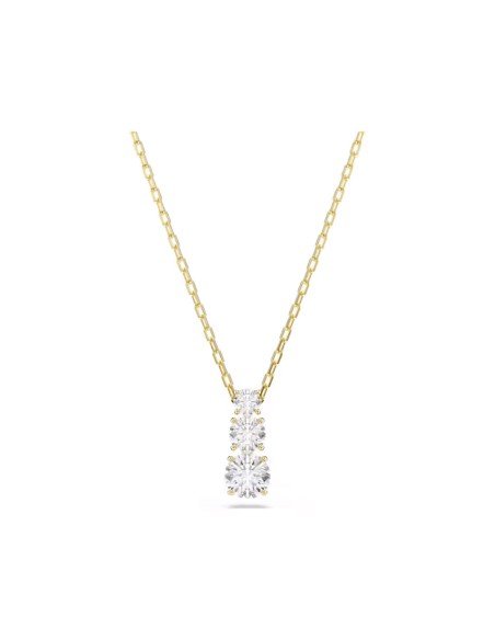 Pendente Stilla Attract Swarovski: eleganza quotidiana in bianco e oro