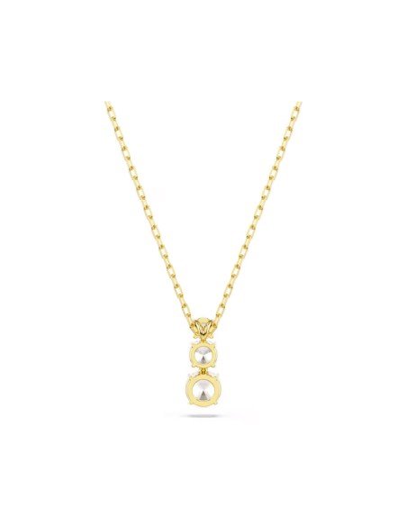 Pendente Stilla Attract Swarovski: eleganza quotidiana in bianco e oro