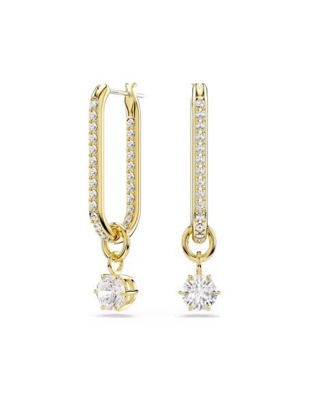 Constella Swarovski Earrings: Elegance in white and gold-plated for any occasion