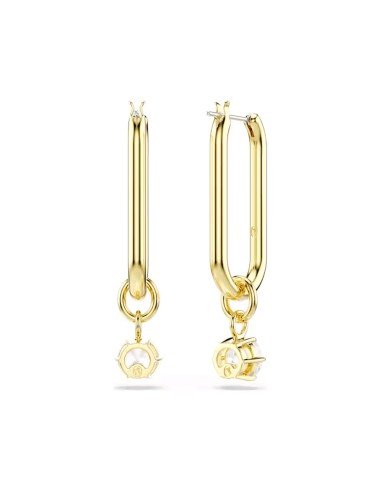 Constella Swarovski Earrings: Elegance in white and gold-plated for any occasion