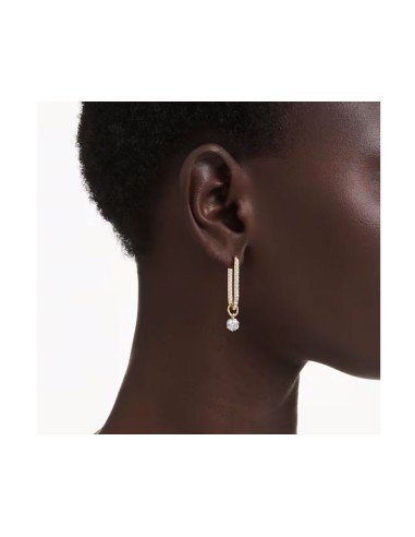 Brincos Constella Swarovski: Elegância em branco e dourado para qualquer ocasião