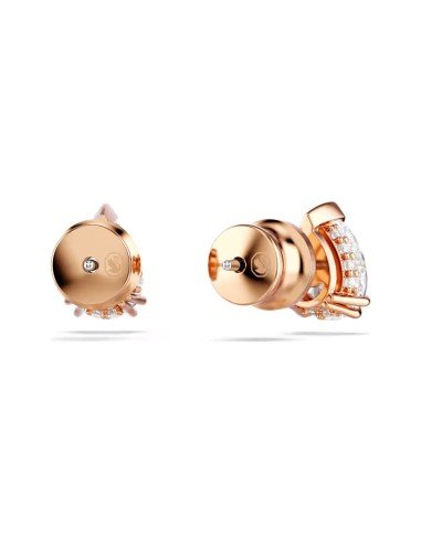 Pendientes Swarovski Stilla talla pera, blancos, oro rosa: elegancia y modernidad