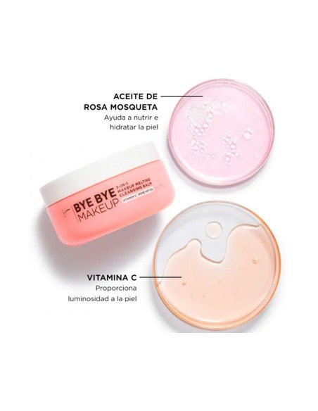 Démaquillant 3 en 1 : nettoie, illumine et hydrate jusqu'à 24h avec It Bye Bye Make Up