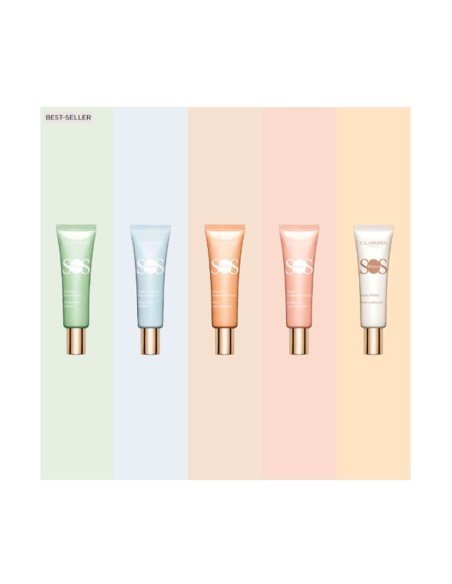 Prebase Clarins SOS Primer: piel impecable, protegida y radiante al instante