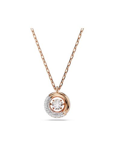 Pendente Dextera Swarovski: design elegante, cristalli e finitura in oro rosa