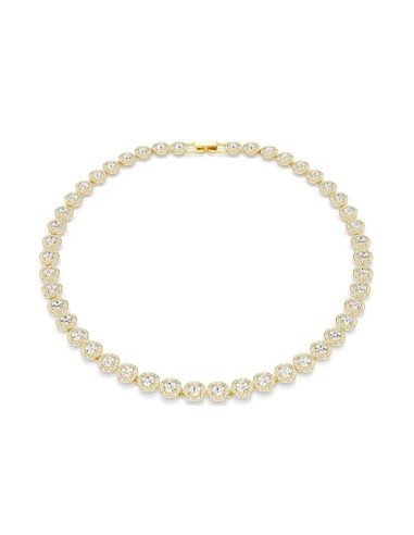 Colar Angelic Swarovski: elegância em ouro rosa, cristais deslumbrantes e design intemporal