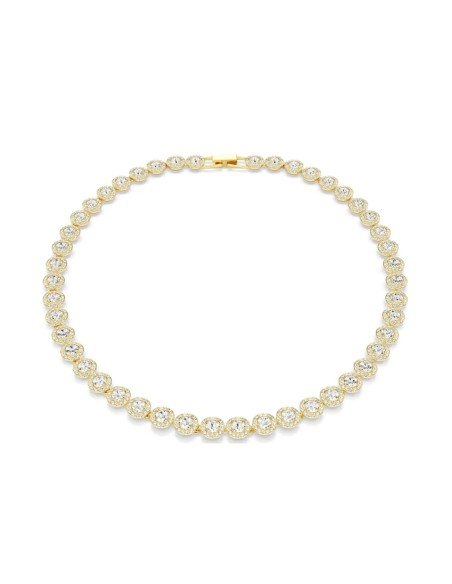 Colar Angelic Swarovski: elegância em ouro rosa, cristais deslumbrantes e design intemporal