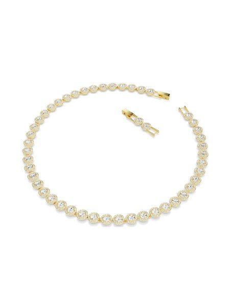 Colar Angelic Swarovski: elegância em ouro rosa, cristais deslumbrantes e design intemporal