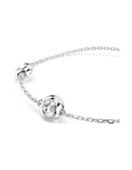 Presume elegancia y versatilidad con la pulsera Swarovski Una Angelic bañada en rodio