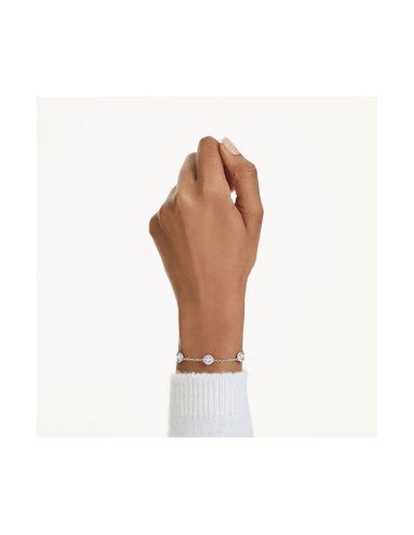Presume elegancia y versatilidad con la pulsera Swarovski Una Angelic bañada en rodio