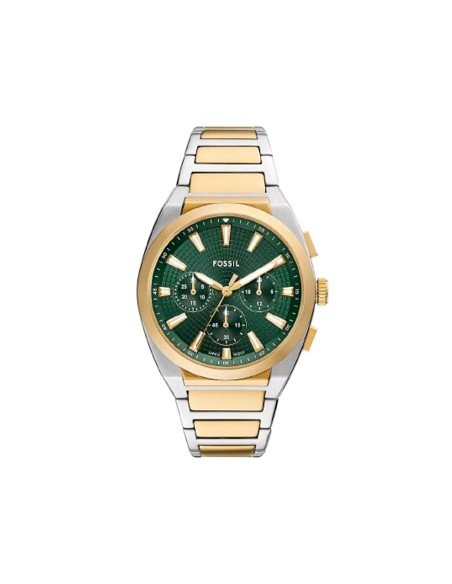 Montre Fossil Everett : style et précision en acier bicolore, idéale pour toutes les occasions
