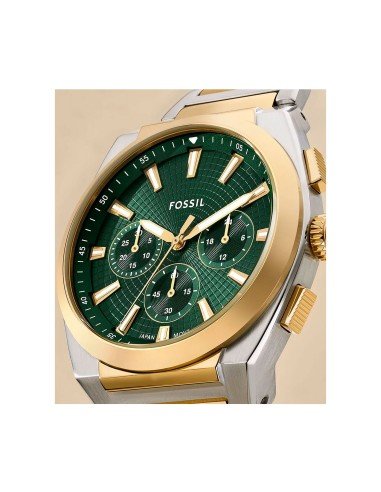 Montre Fossil Everett : style et précision en acier bicolore, idéale pour toutes les occasions