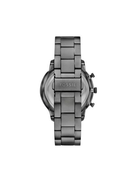 Montre Fossil Neutra en acier fumé : élégance moderne avec chronographe et étanchéité
