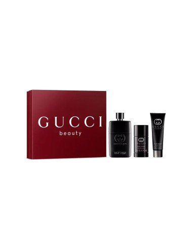 Gucci Guilty Pour Homme EDP Set 90ml: Elegância fresca e amadeirada para homens arrojados