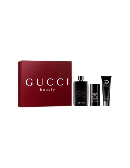 Gucci Guilty Pour Homme EDP Set 90ml: Elegancia amaderada y fresca para hombres audaces