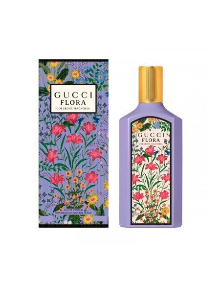 Gucci Flora Gorgeous Magnolia EDP : Fraîcheur florale qui évoque la force et la féminité.