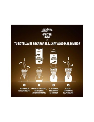 Jean Paul Gaultier Divine Elixir Eau de Parfum Refil: sofisticação e sustentabilidade.