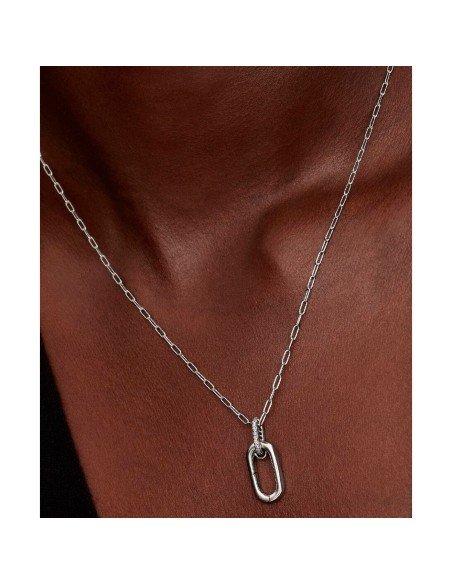 Collar Pandora Link Grande: diseño elegante y versátil de plata para cada ocasión